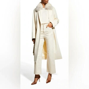 ! LAPOINTE Twill Wide-leg Ankle Jeans s 8